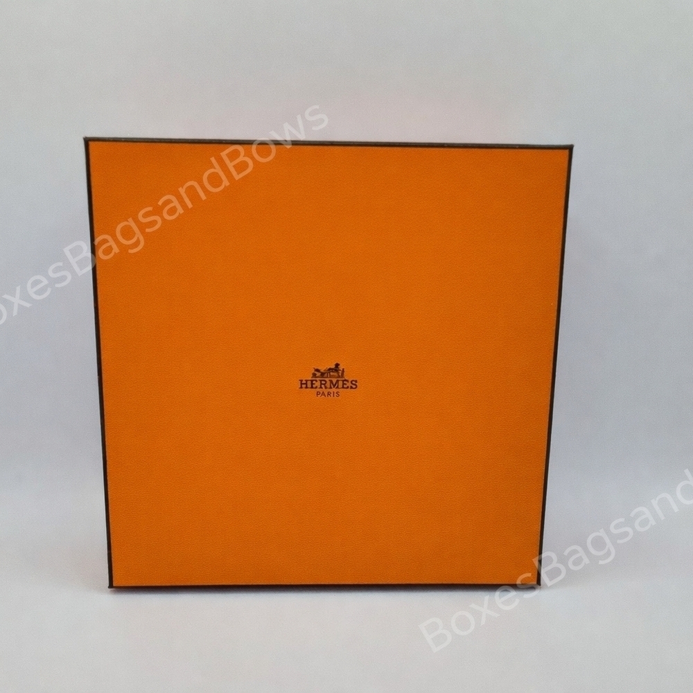 Hermès Paris Empty Orange Gift Box w/ Tissue | Luxury Packaging Storage Display